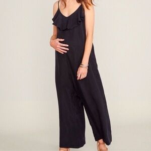 Hatch‎ Frankie Maternity Jumpsuit Dark Gray Size Medium (2)